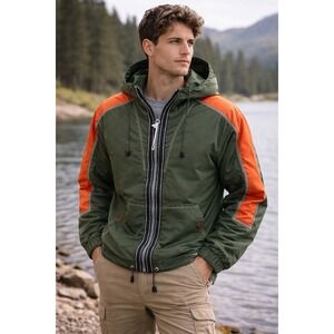 Unionbay 90's NWT Outdoor Rugged Skater Gorpcore Y2K Zip Hooded Windbreaker